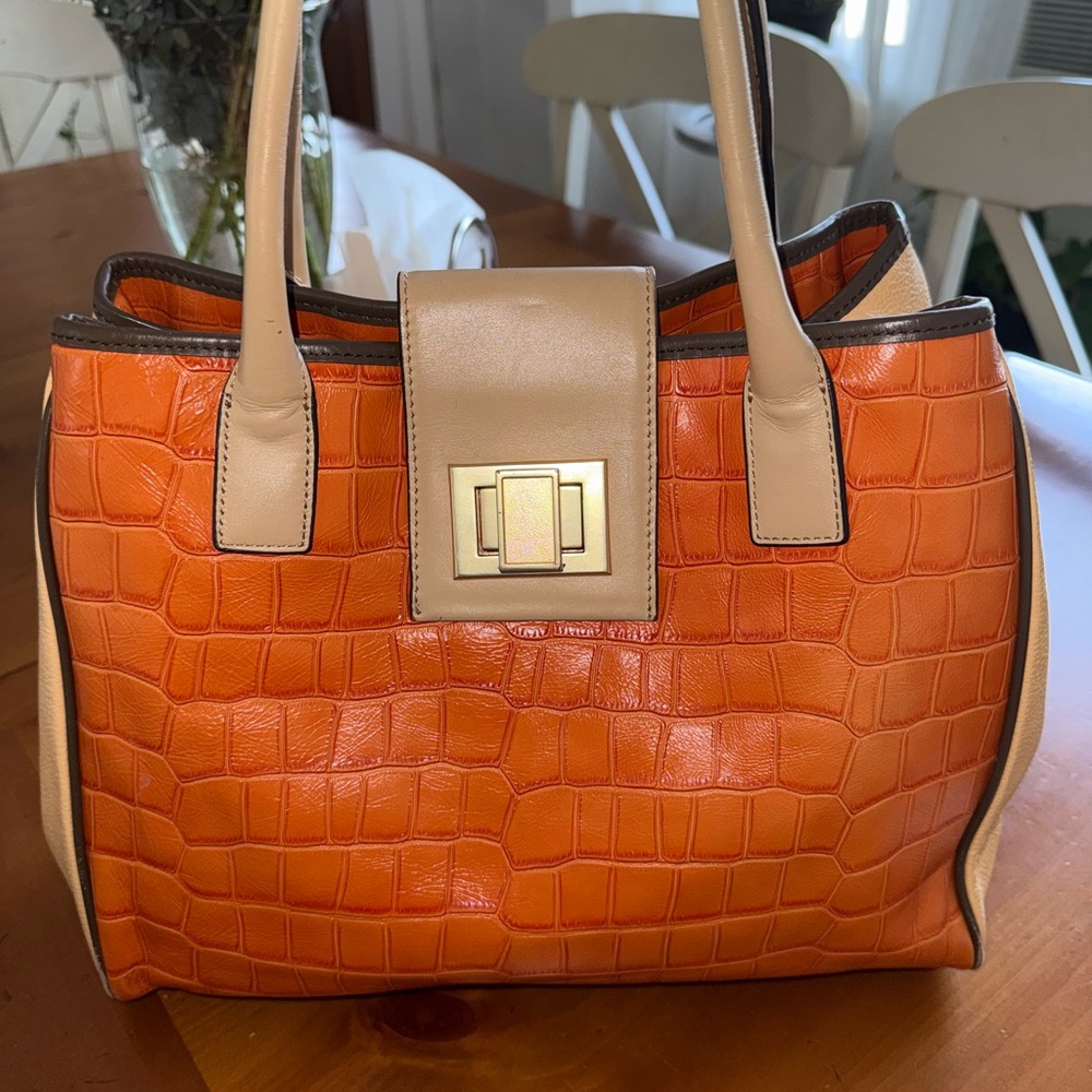 Charles Jourdan colorful purse, like new, leather